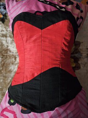SALE MEDIUM 26" STAR TREK UNIFORM CORSET TOP RED SHIRT COSPLAY COSTUME